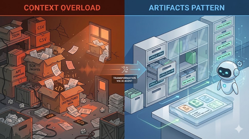 Context Is Not a Storage Unit: The Artifact Pattern for Scalable AI Agents